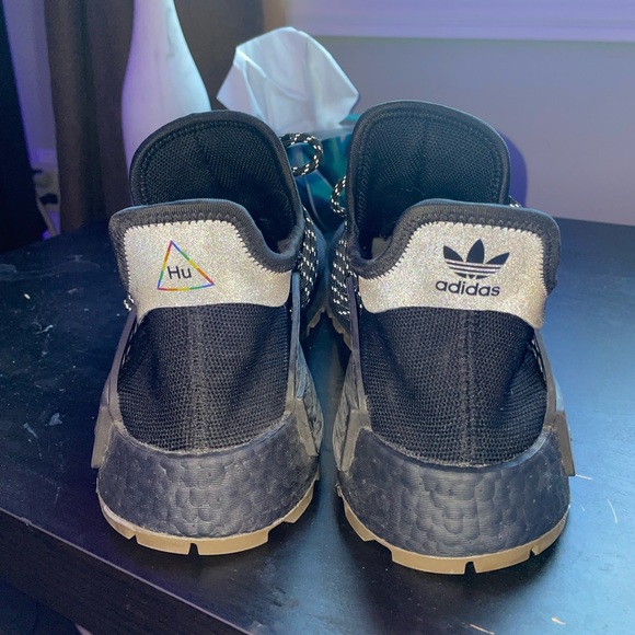 Adidas Human Race Hu Trail Black Running Shoes Size 12 - Picture 5 of 9